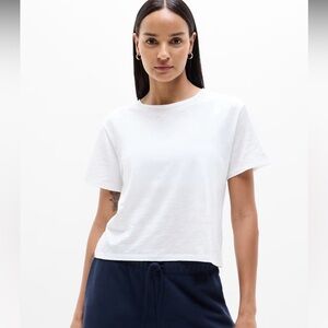 ATHLETA Essential Slub Tee Lightweight SUPIMA® cotton NWT Size L